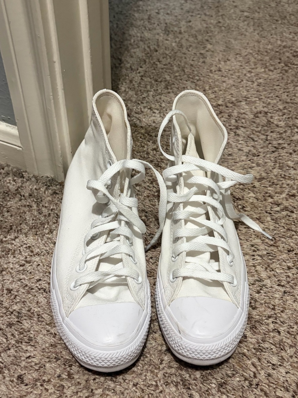 Converse Women's White High-Top Canvas Sneakers